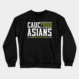 caucasians proud Crewneck Sweatshirt